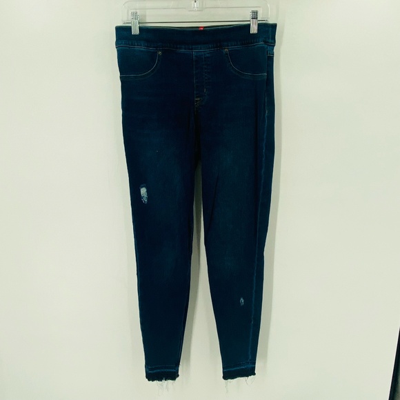 SPANX Pants - Spanx High Waisted Distressed Ankle Skinny Jeans Size Medium